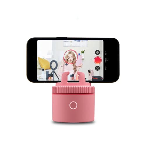 Pivo Pod Lite Auto Tracking Smartphone Holder & Tripod Mount for Content Creators with 360° Handsfree Video Recording - Pink