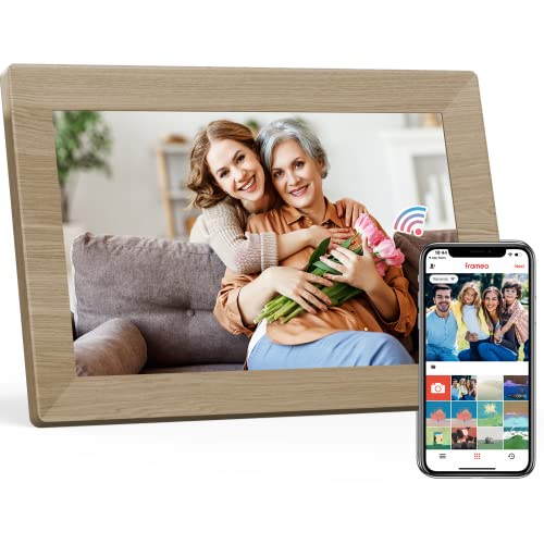 WiFi 10.1'' Digital Picture Frame with 1280x800 Resolution, Touchscreen Digital Photo Frame Share Photos and Videos Remotely via APP - Gift Guide for Mother's Day