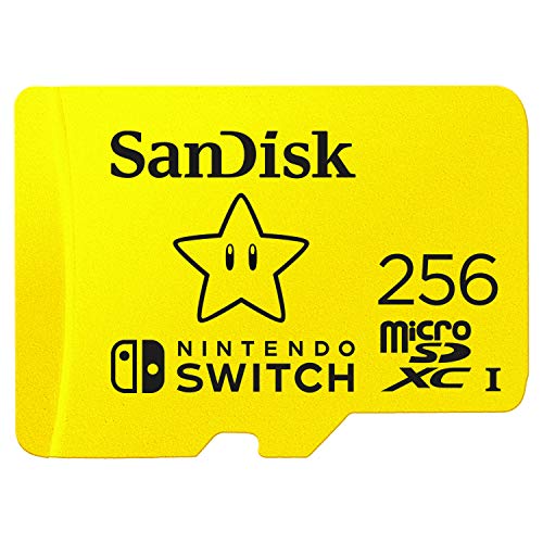 SanDisk 256GB microSDXC-Card, Licensed for Nintendo-Switch - SDSQXAO-256G-GNCZN