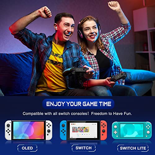Wireless Switch Controller for Nintendo Switch/Lite/OLED Controller, Switch Controller with a Mouse Touch Feeling on Back Buttons, Extra Switch Pro Controller with Wake-up,Programmable, Turbo Function