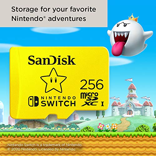 SanDisk 256GB microSDXC-Card, Licensed for Nintendo-Switch - SDSQXAO-256G-GNCZN